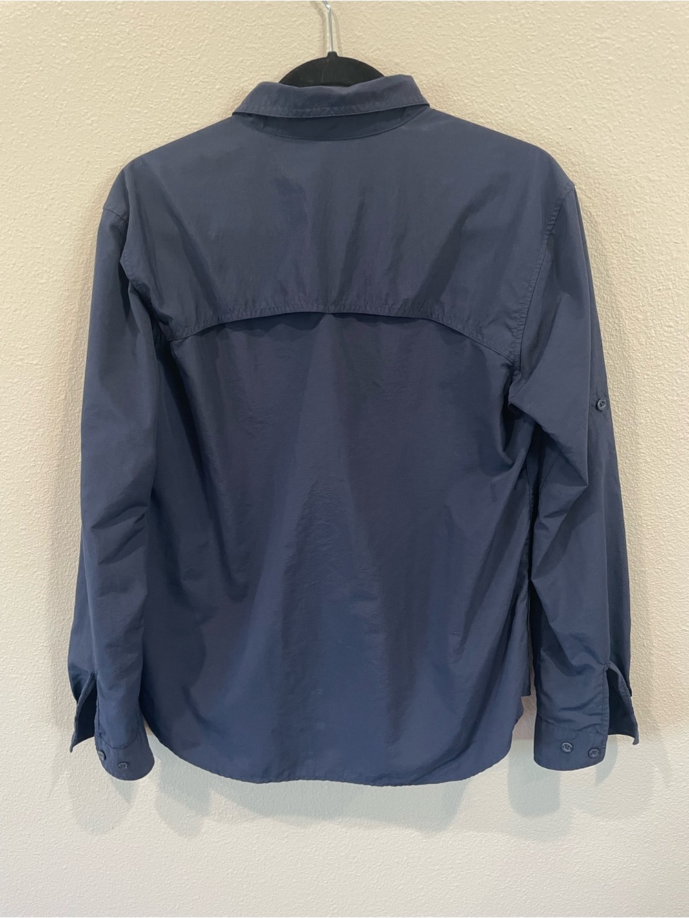 Eddie Bauer Navy Button-Down Performance Outdoor Shirt - Picture 6 of 8